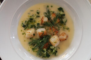 Seared Bay Scallops from Cafe Cluny