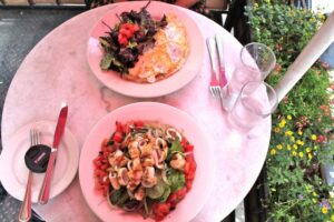Calamari Salad and Egg white omelette from Estancia 460