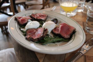 Steak & Poached Eggs from Rosemary's