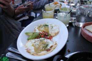 Huevos Rancheros Verdes at El Toro Blanco