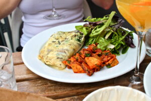 Mushroom and Spinach Omelette at Good Restaurant