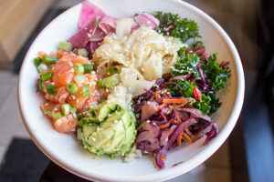 Salmon Poke Bowl at The Little Beet in New York City