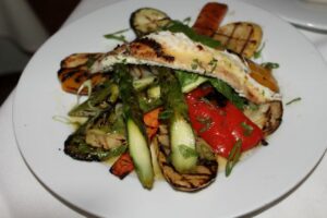 Grilled Vegetables with Dover Sole at Avra