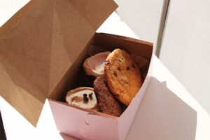Gluten Free red cookies and cupcakes from BabyCakes NYC