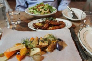 Roasted Potatoes and Autumn Salad at Rosemary's