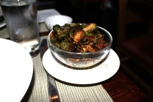 Roasted Brussels Sprouts with Pancetta from Stanton Social