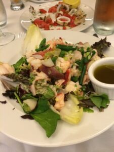 Salad with lobster at Fred's at Barney's