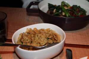 SUPERGREEN SPINACH with potato chips at Narcissa