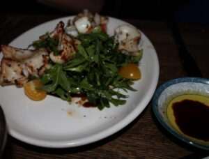 Grilled Calamari at Galli