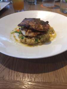 Caribbean rubbed mahi mahi at Tommy Bahama Restaurant & Bar