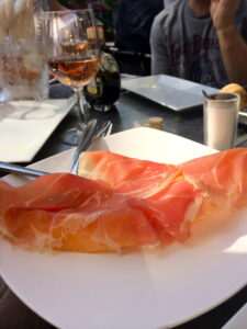 Prosciutto with Melon at Da Silvano