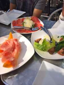 Carpaccio, Prosciutto, Burrata at Da Silvano