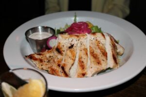 B&B Chopped Salad with grilled chicken at Burger and Barrel