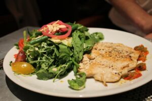 Grilled chicken salad at Fig & Olive