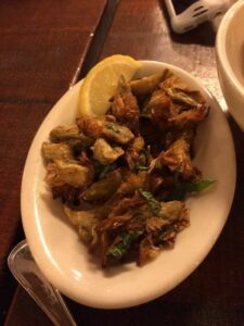 Fried Artichokes at The Smith