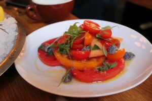 Heirloom tomato salad at The Dutch