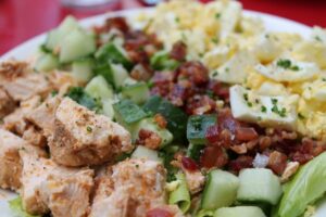 Cobb salad with grilled chicken at Cafe Standard at The Standard Hotel