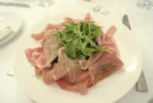 Prosciutto and arugula salad at Bar Italia