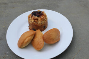 Blueberry Almond Muffins and Madeleines at By The Way Bakery