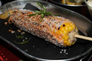 Grilled corn with cheese at Tijuana Picnic