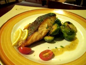 Herbed Salmon at Osteria del Principe
