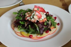 Lobster Salad with apples and pomegranate at Angelini Oseria