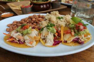 Grilled fish tacos at Blue Plate Taco