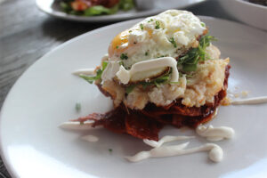 Jonah Crab Chilaquiles from Blue Plate Oysterette