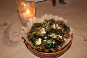 Brussels Sprouts with Red Wine Vinaigrette at Cleo