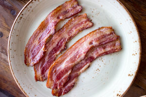 Thick Cut Bacon at Paper or Plastik Cafe in Mid-City, Los Angeles