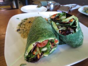 Veggie Wrap at The Golden Mean