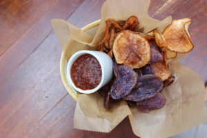 Purple Potato Chips at Pono Burger