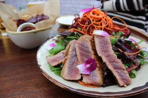 Farmers Market Mix Salad with Tuna at Pono Burger