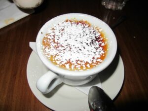 Cappuccino Creme-Brulee at Tre