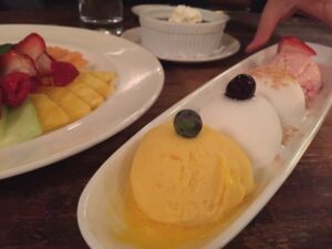 Assorted gelato and sorbet at Lavo