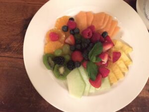 Fruit platter at Lavo