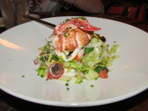 Chopped "Louie" salad, with lobster, shrimp at Lavo