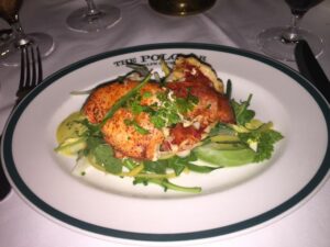 Lobster salad with avocado at The Polo Bar