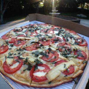 Custom gluten free pizza from Zpizza