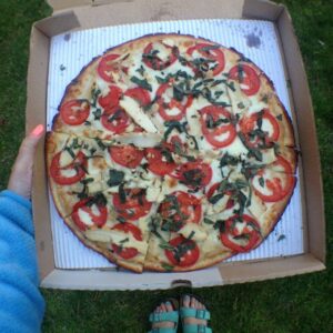 Custom gluten free pizza from Zpizza