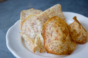 Homemade Taro Chips at Faith & Flower in Los Angeles