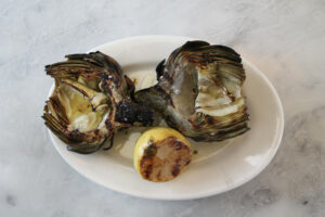 Grilled Artichoke at Little Dom's