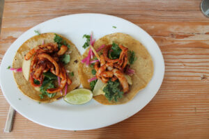 Spicy Squid tacos at Seamore's