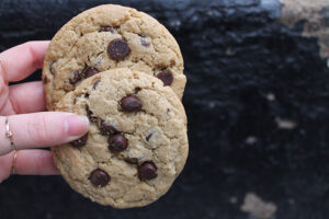 gluten free and vegan chocolate chip cookie at by Chloe