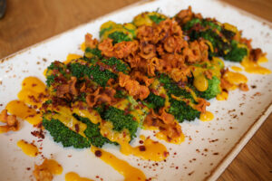 charred broccoli with spicy carrot from The Little Beet Table