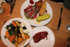 Full English Breakfast, NOBREAD, market plate, bacon at The Fat Radish