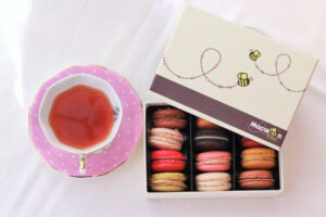 Assorted gluten free macarons by Macaron Bee at Lady Camellia