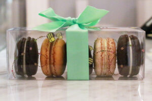 Assorted gluten free macarons by Macaron Bee at Lady Camellia Tea Room