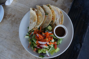 Chicken Quesadilla with corn tortillas at Fratelli Cafe