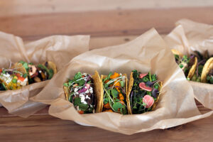 Assorted taco trios from Chaia